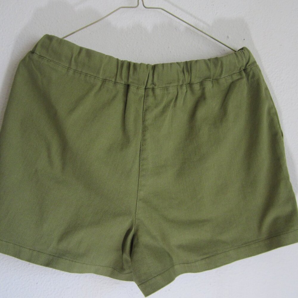 HYFVE Double Zero Patch Pocket Drawstring Shorts Moss Colored New - Picture 6 of 8